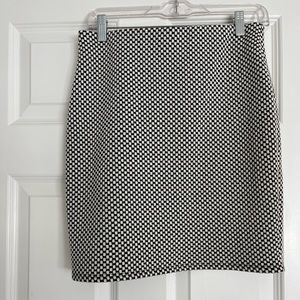 Black/White Tweed Skirt